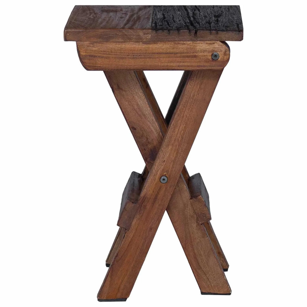 Pouf Naturale 30 x 30 x 48 cm Legno massello di recupero 42012399