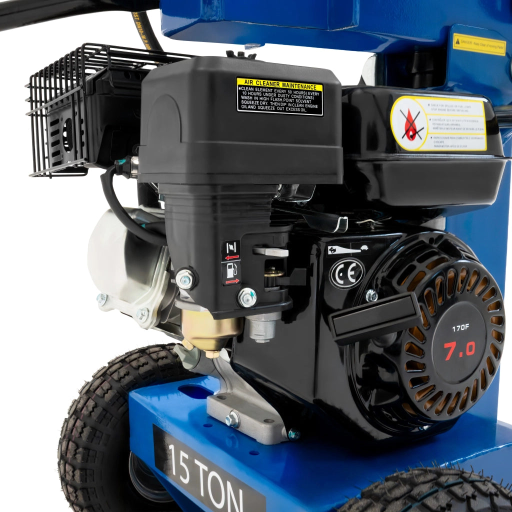 Spaccalegna 15 Ton Idraulico 7HP Benzina Orizzontale Verticale 520mm Legna