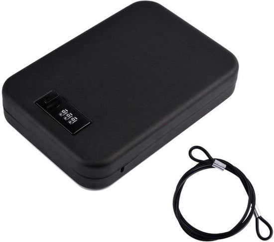 Cavo di combinazione in acciaio sicuro Lockbox - portatile e adatto per viaggi, auto o uso domestico - contenitore di archiviazione