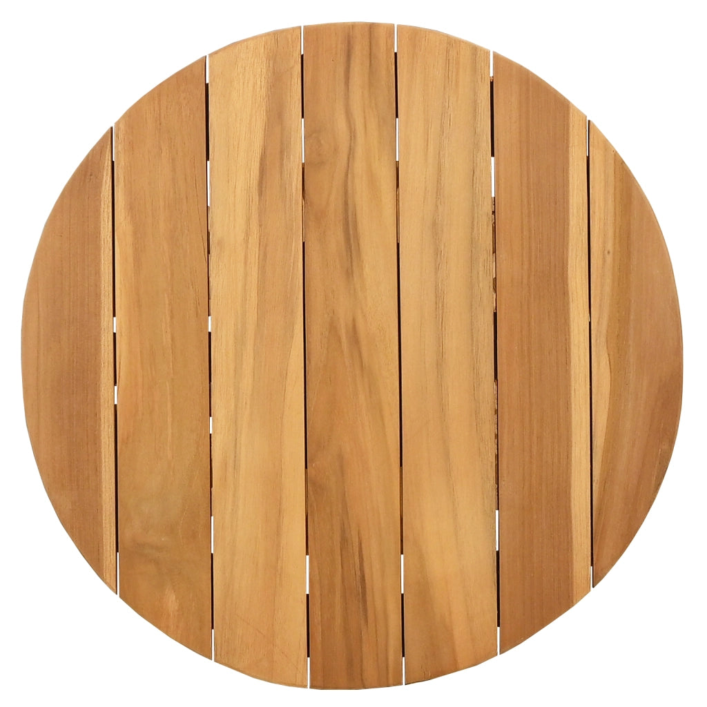 Tavolo Laterale da Giardino Ã˜50x49.5 cm in Legno Massello di Teak
