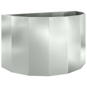 Fioriera | Cassetta per fiori | Vaso Argento 90 x 45 x 50 cm Acciaio zincato