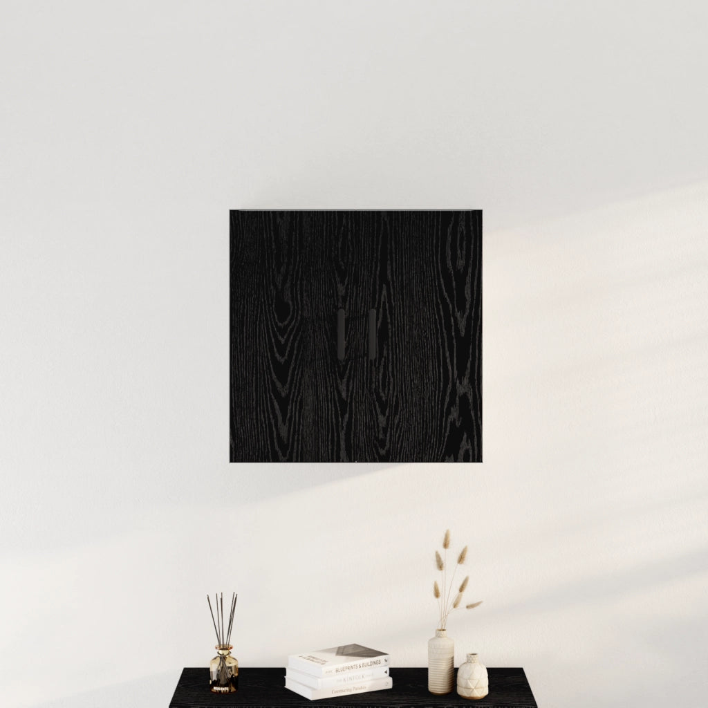 Armadio a muro  Nero Quercia 60x31x60 cm Legno ingegnerizzato