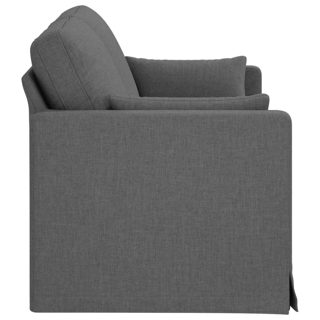 Divano Grigio scuro 158 x 78 x 80 cm Tessuto