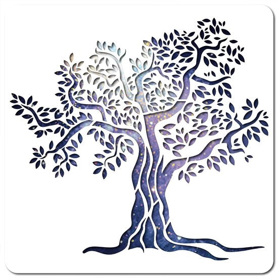 Stencil per Parete Reutilizzabile - Formato Grande 30 x 30 cm - Decorazione per la Casa - Pannelli per Dipinti - Adatto a Diversi Utilizzi