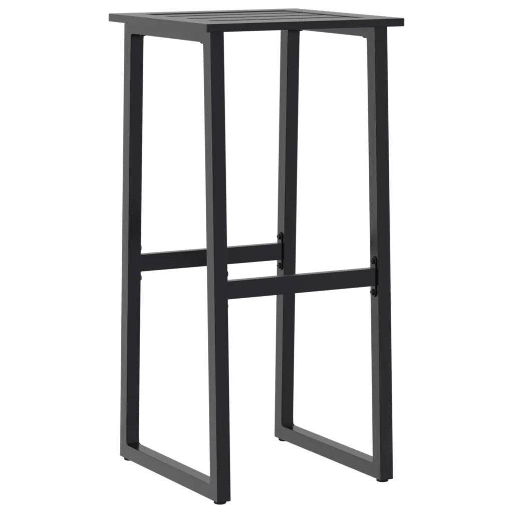 Set Bar da Giardino 5pz Nero in Acciaio Verniciato a Polvere 3283751