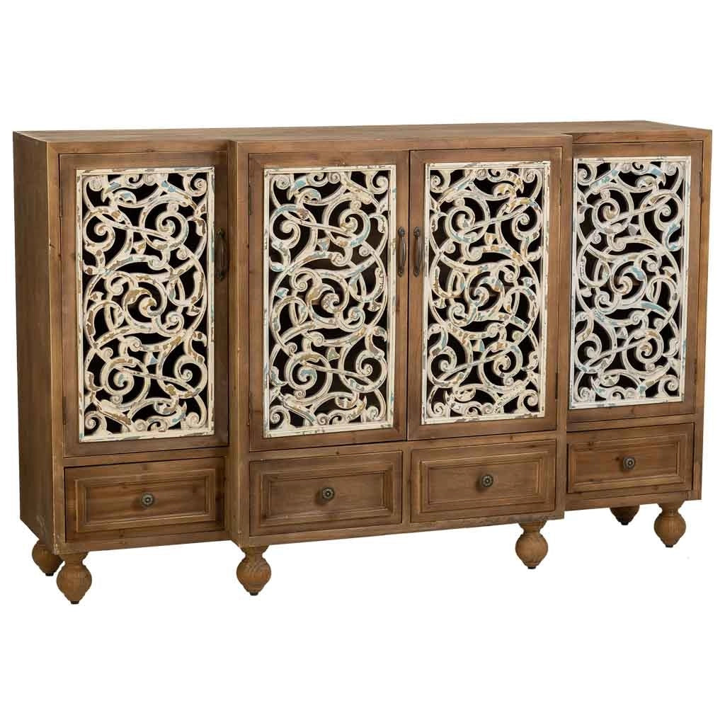 Credenza in legno marrone 160x42x102h