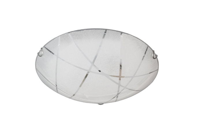 Plafoniera da Interno  E27 in Vetro Bianco