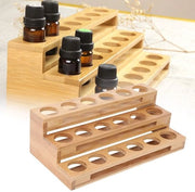 Bamboe Olio Essenziale Cassetta di Stoccaggio - Duraturo e Stiloso - Multi-grid Cassetta di Trappola - Perfetto per la Conservazione dell'Olio Essenziale -