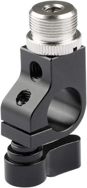 Fermo plus - 15mm Fermo a stantuffa con connettori a vite per Microfono e Stativo Standard - Fermo professionale per la fissazione di Microfoni