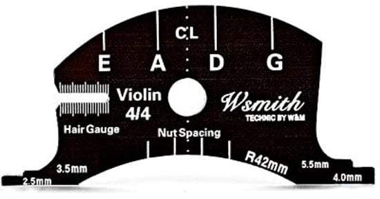 Strumento di riparazione per violino - Spazzola per collo - Luthier - Plastica - Violino 4/4 - 7.4x3.57cm