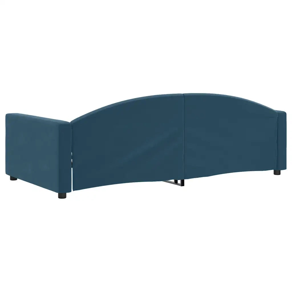 Letto singolo | Letto per adulti | Letto da Giorno Blu 100x200 cm in Velluto
