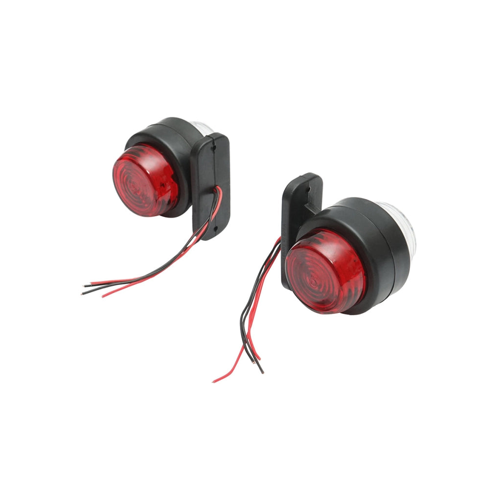Luci di posizione laterali con LED 12/24V, rosso-bianco Breckner Germany