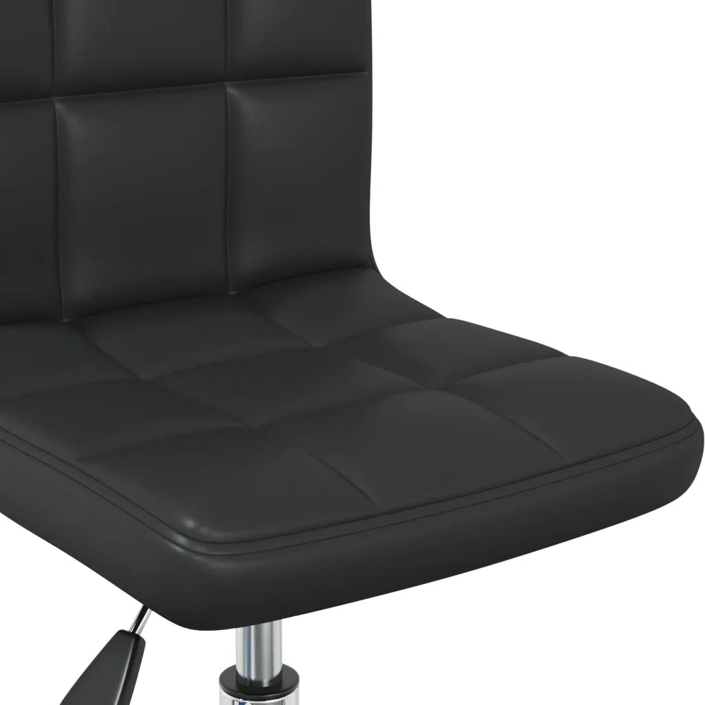 Sedia da Pranzo Girevole Nera in Similpelle cod mxl 14690