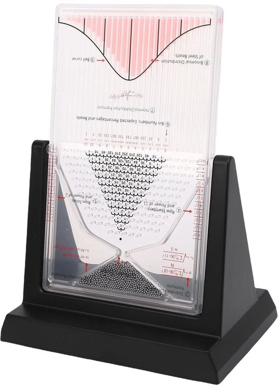 Demonstratore di Probabilità - Modulo Matematico - Strumento Educativo - 2800 Perle Metalliche - Dimostrazione Dinamica della Distribuzione - Esperimento Pratico - Modello di Probabilità
