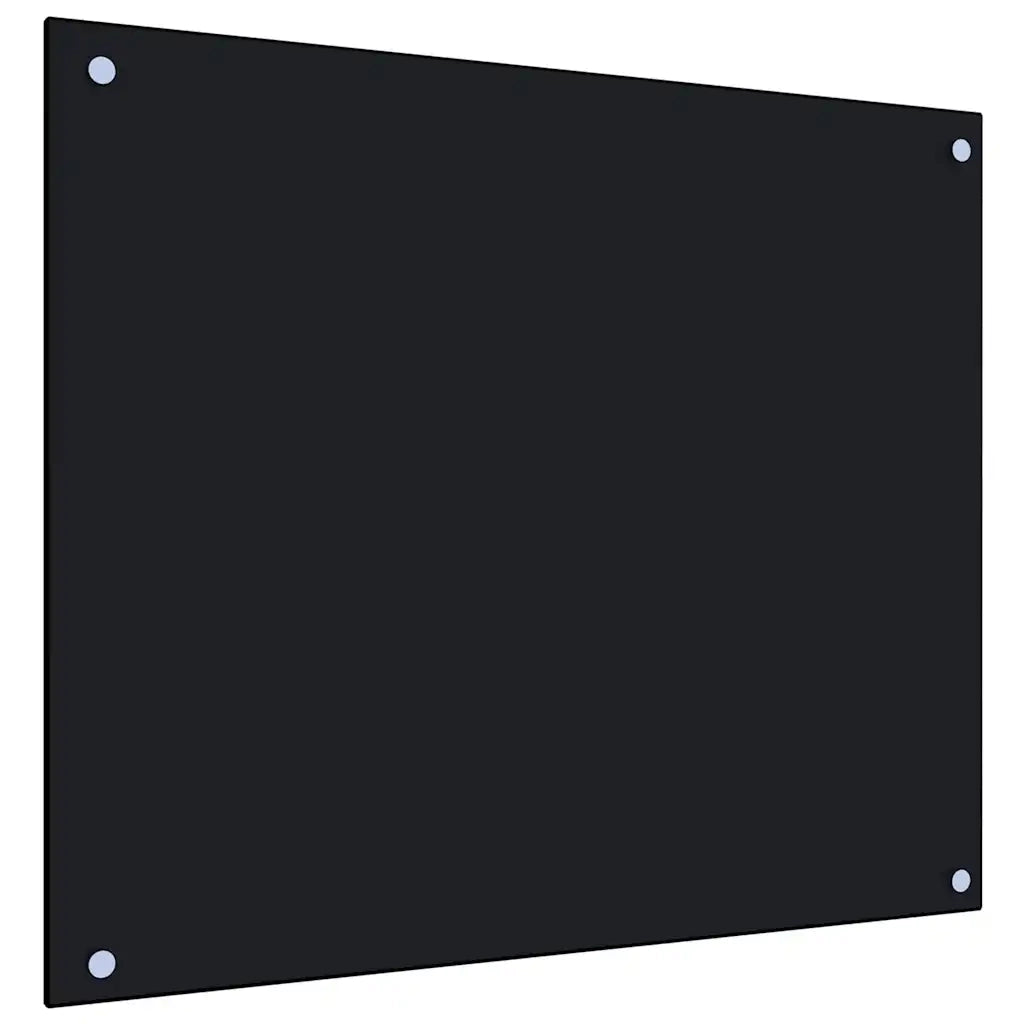 Paraschizzi per Cucina Nero 70x60 cm in Vetro Temperato CFW1532083