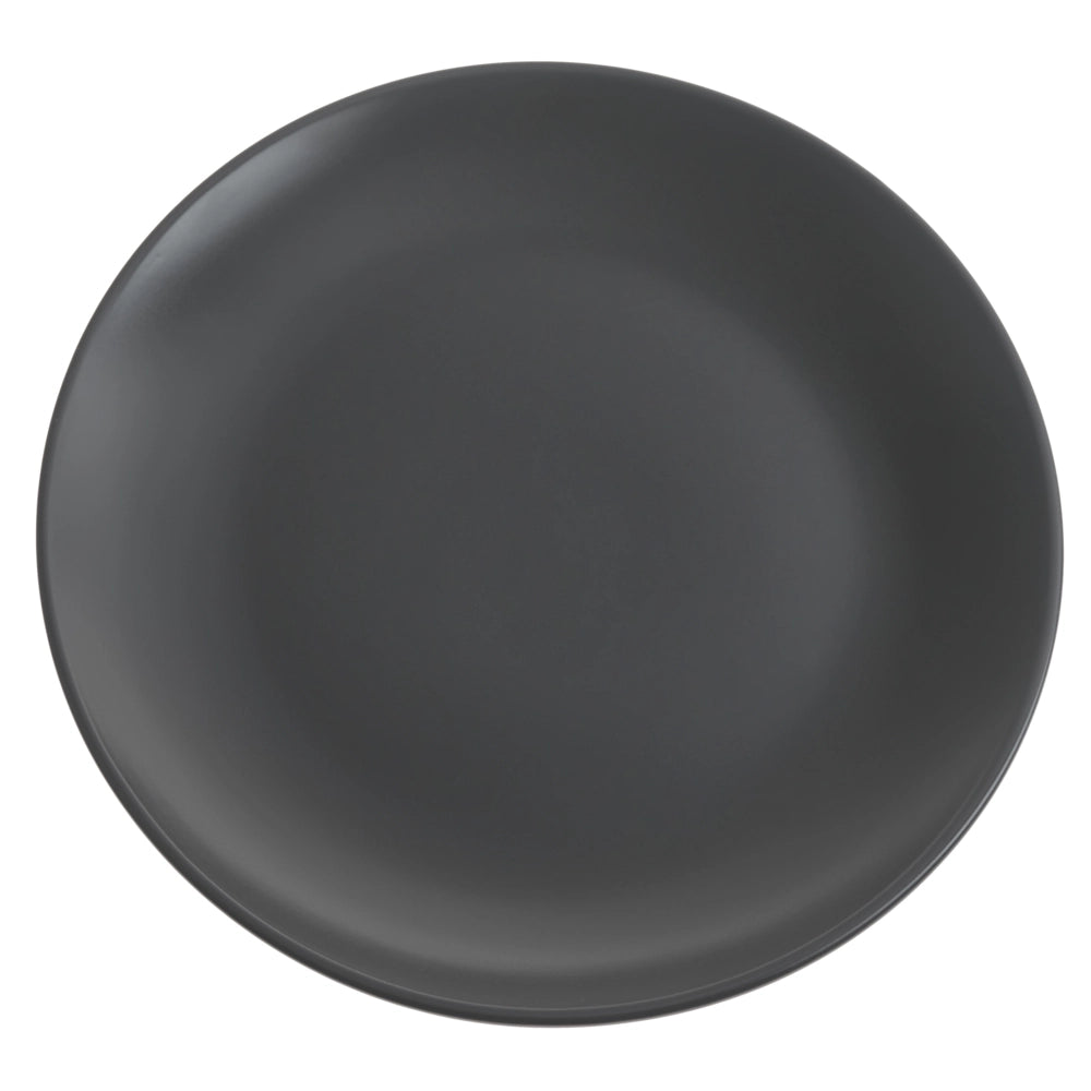 Set di 18 piatti in gres nero con finitura smaltata a mano per 6 persone cucina e sala da pranzo