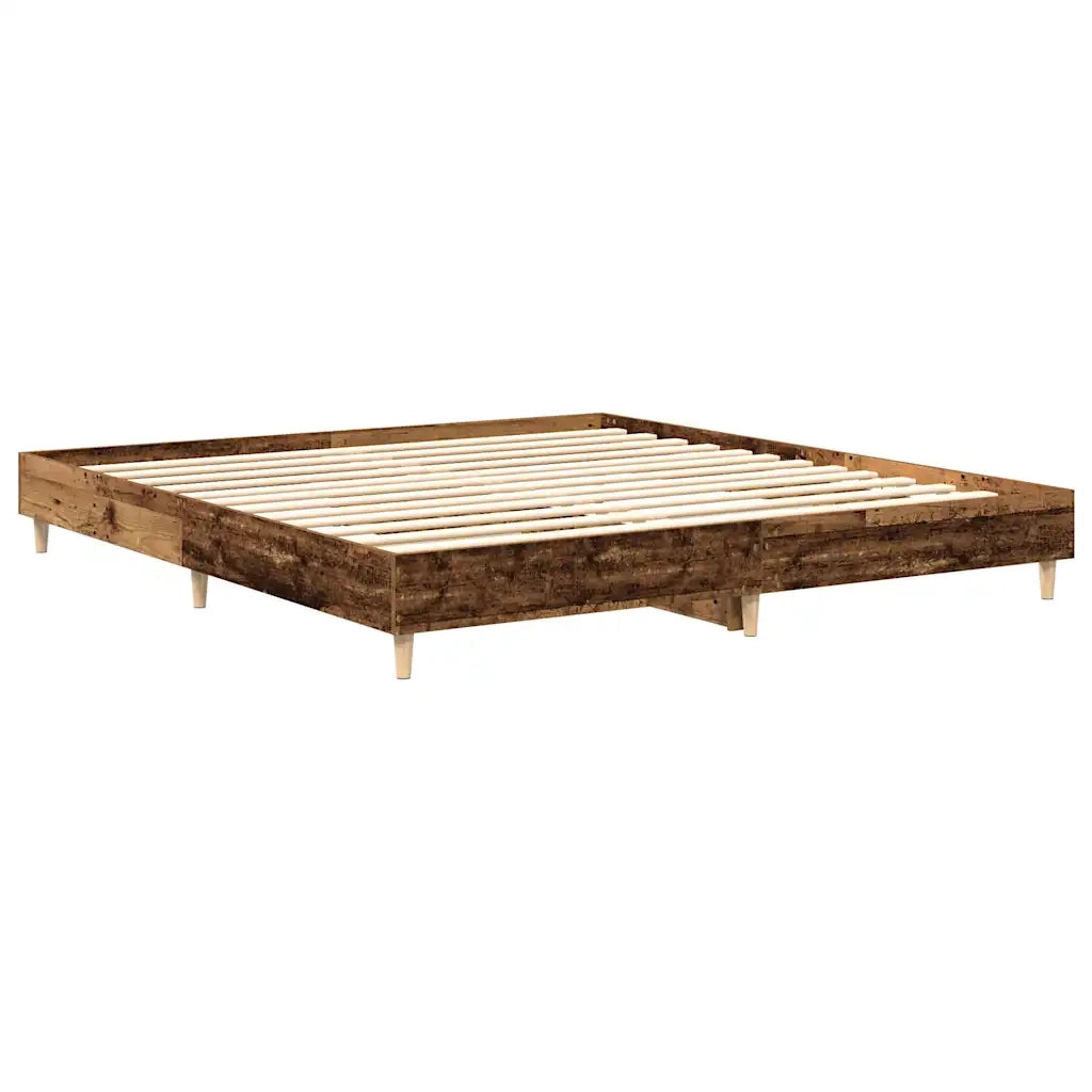 Giroletto senza Materasso Legno Antico 180x200 cm in Truciolato
