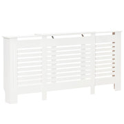 Copritermosifone Allungabile 140-202x19x82,5 cm in MDF Bianco
