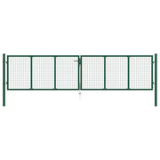 Cancello da Giardino a Rete in Acciaio 400x75 cm Verde cod mxl 76535