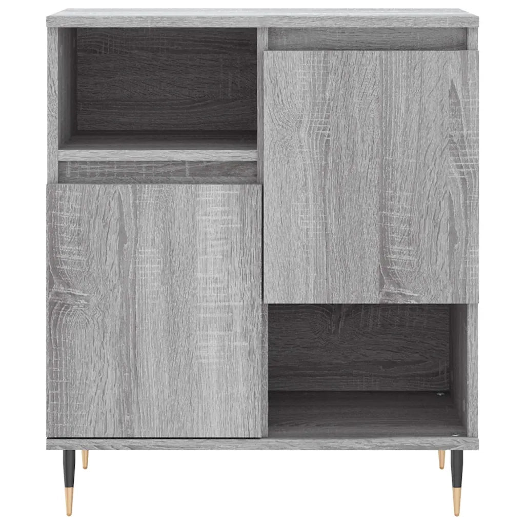 Credenze 3 pz Grigio Sonoma in Legno Multistrato 3190147