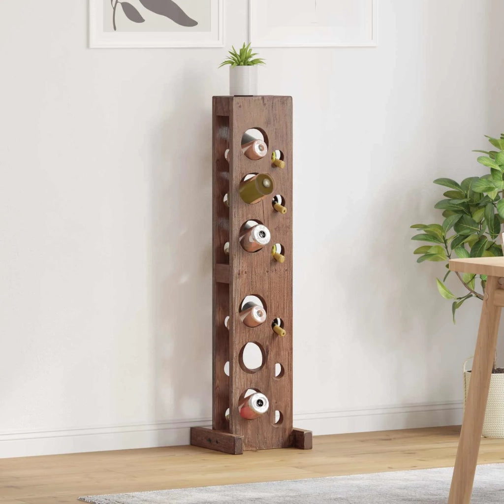 Scaffale Marrone 20 x 25 x 100 cm Legno di Mogano Massello