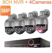 Set di Cottura di Sicurezza - 4 Cotture - Collegamento a Radiofrequenza - Sistema di Sorveglianza della Cottura - 3TB - Audio a Due Vie - Grande Capacità di Archiviazione
