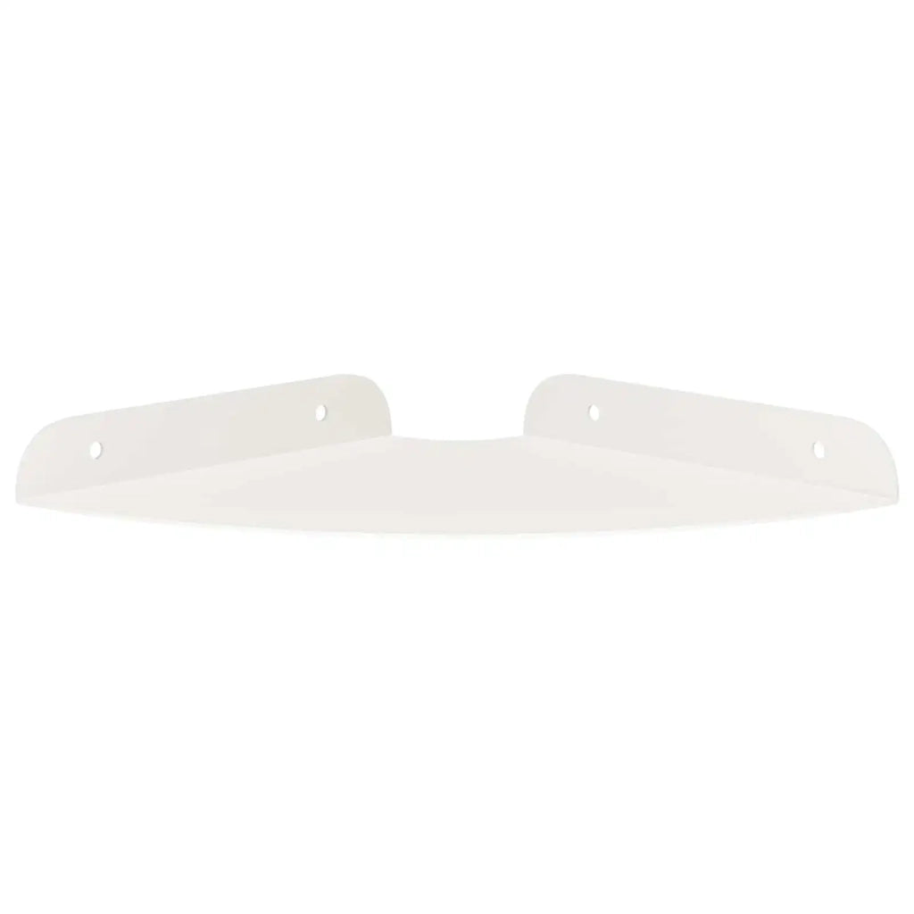 Mensola sospesa con lo scaffale 4 pcs Bianco 18 x 18 x 2 cm