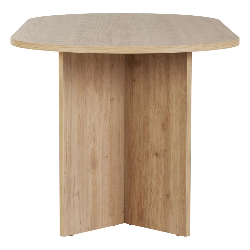 Monterano, Tavolo Fisso 6 Posti, 180x90x75h cm Marrone Rovere Nodi