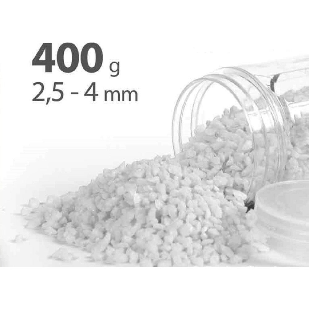 Trade Shop - Pietre Decorative Vaso Piante Lavoretti Decoupage Bianche 400 Gr 2,5-4 Mm 735639 -