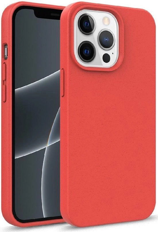 Copri laterale flessibile e sottile in TPU, colore rosso, compatibile con iPhone 13 Mini