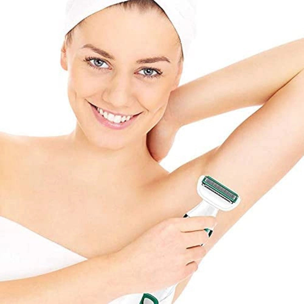 Trade Shop - Vgr V-720 Kit Epilatore 5in1 Donna Trimmer Rasoio Testine Intercambiabili -