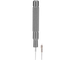 Strumento di riparazione orologio con perforatrice 0,7 mm - Piastra orologio regolabile - Materiale metallico di alta qualità - Durevole e resistente agli urti