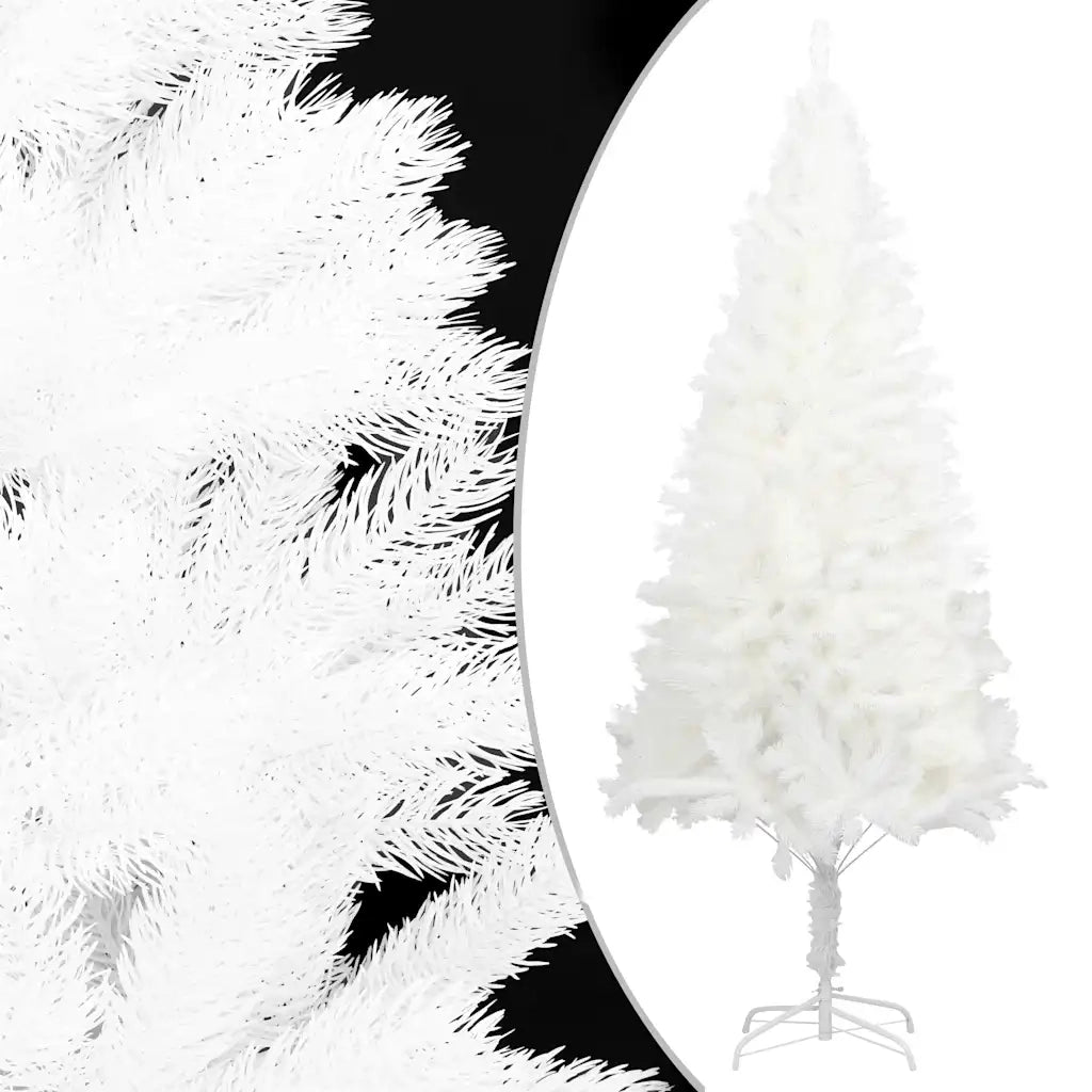 Albero di Natale Preilluminato con Palline Bianco 240 cm PVC 3077550