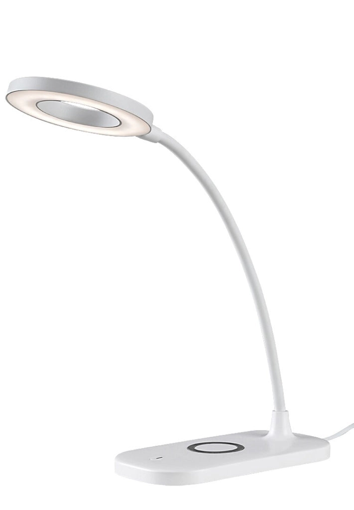 Lampada scrivania bianca LED 5W dimmer Rabalux Hardin