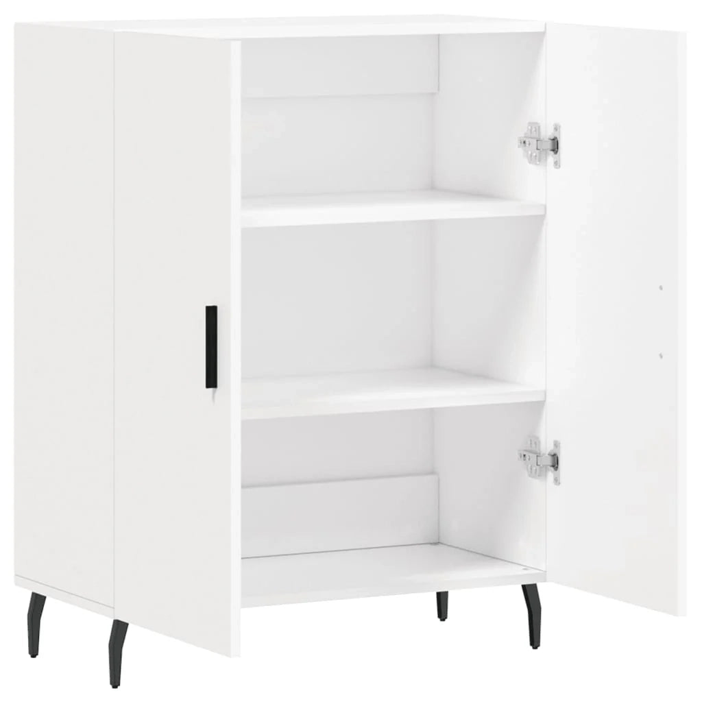 Buffet credenza cassettiera armadio mobile contenitore organizer per cucina soggiorno salotto 69,5 x 34 x 90 cm legno ingegnerizzato bianco 02_0030436