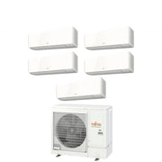 Climatizzatore Condizionatore Fujitsu Penta Split Inverter serie KM AIRSTAGE 9+9+12+12+12 con AOEG36KBTA5 R-32 Wi-Fi Integrato 9000+9000+12000+12000+12000