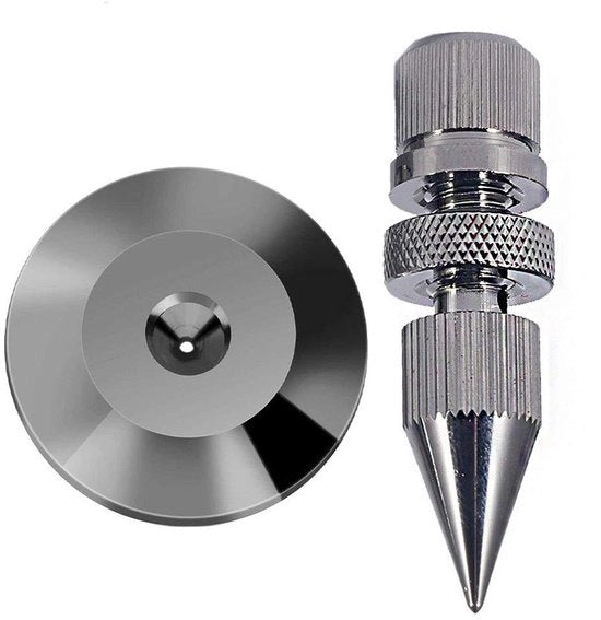 Impianto di Supporto per Speaker in Acciaio Inox con Funzione di Isolamento Antishock per Registrazione su Disco e CD - Set da 4