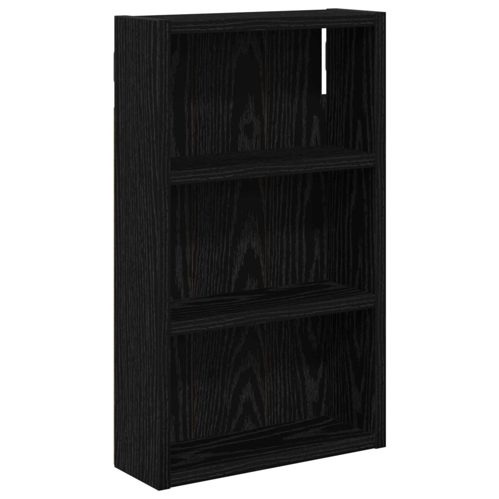 Armadio da bagno a muro Rovere Nero 30 x 10 x 50 cm 889312