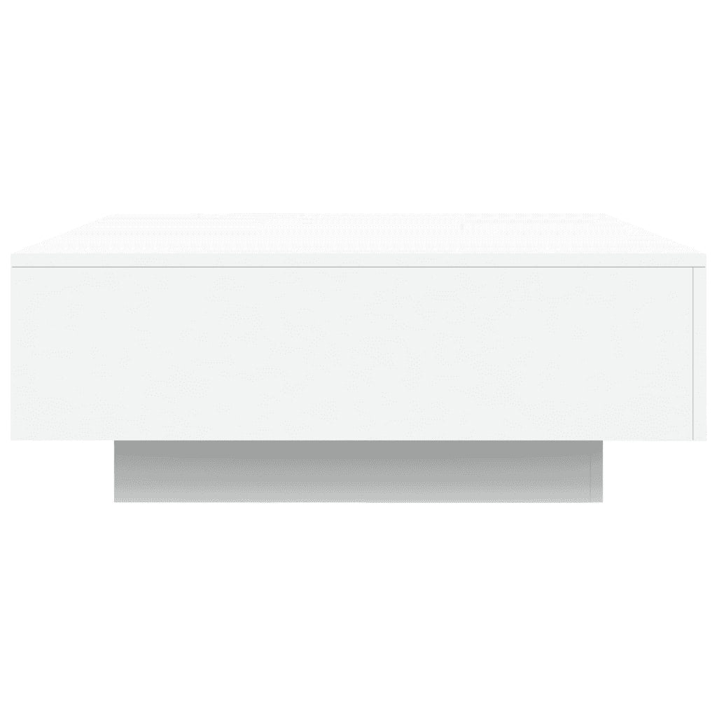Tavolino da salotto | Tavolino da caff¨¨ | Tavolino da Soggiorno Bianco 80x80x31 cm in Legno Multistrato