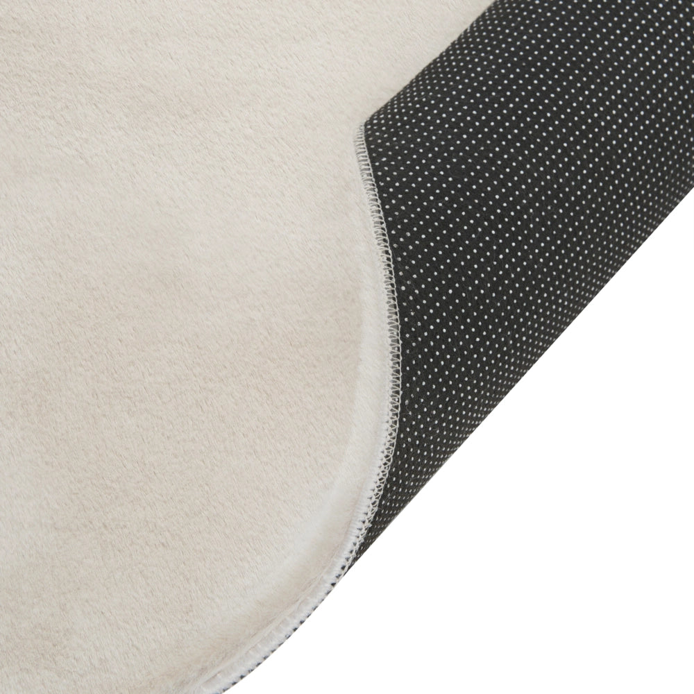 Tappeto Moderno Grigio Chiaro in Ecopelliccia a Pelo Lungo 160x230cm per Soggiorno e Ingresso
