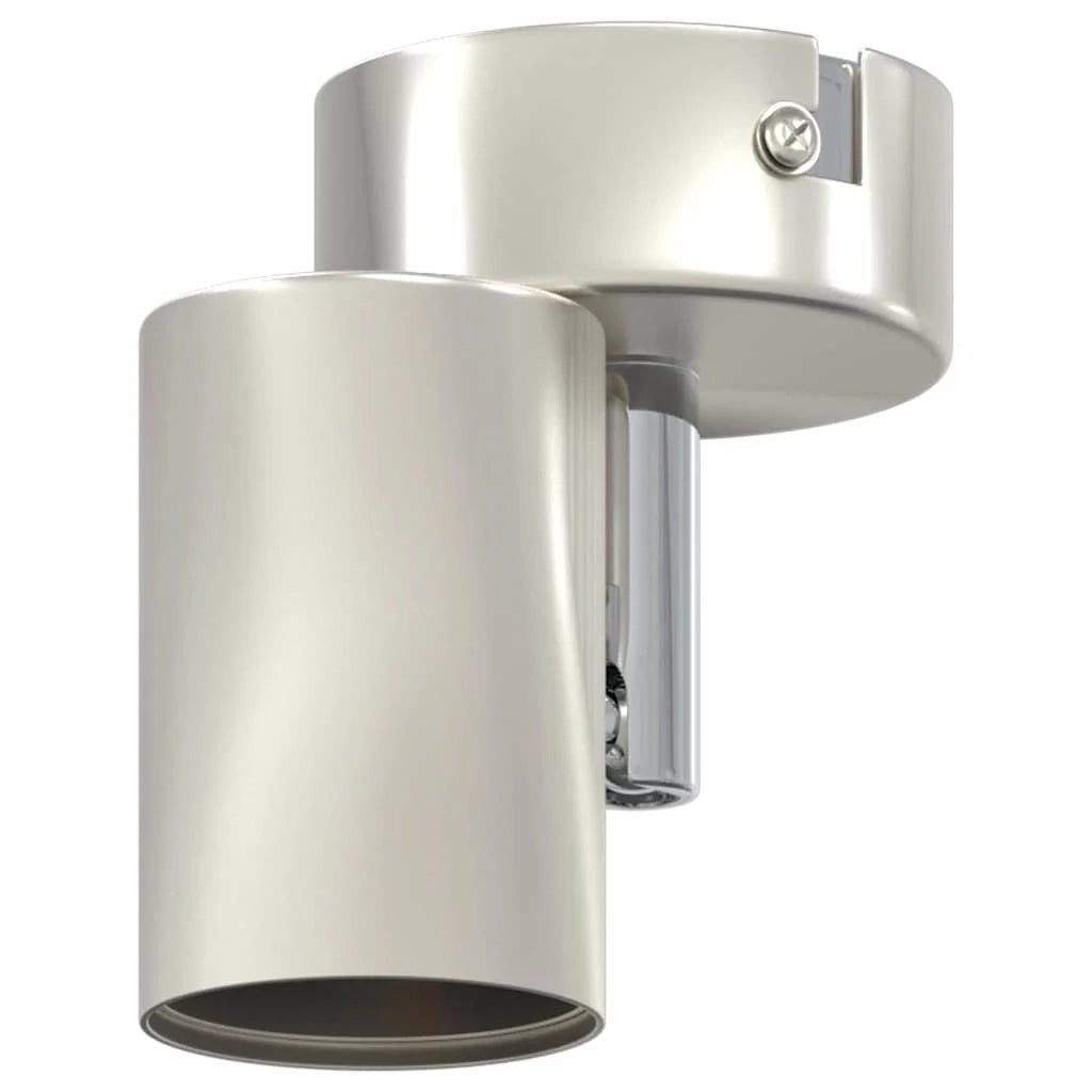 Moderno faretto da soffitto orientabile design elegante uso interno 6,5 x 6 x 11,5 cm metallo nichelato 02_0058287