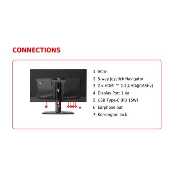 Msi mag 321up qd-oled monitor pc 80 cm (31.5") 3840 x 2160 pixel 4k ultra hd nero - 9S6-3DD39T-012