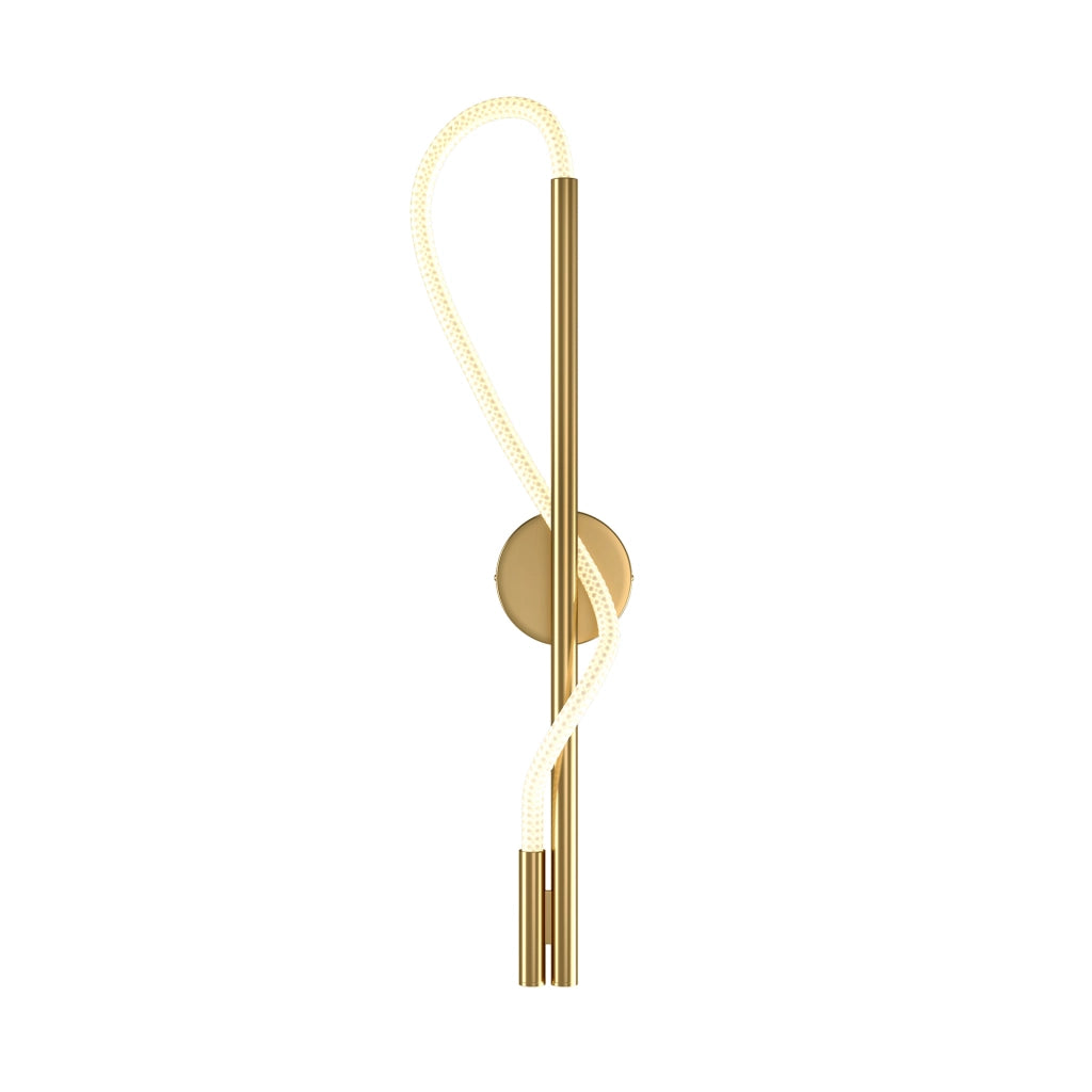 Maytoni Applique moderna Tau 1 luce LED integrato oro alluminio