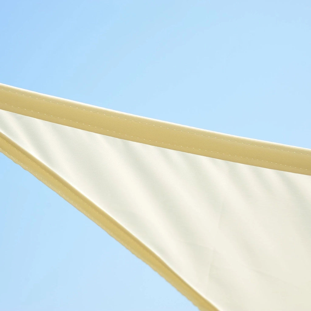 Tenda Vela da Giardino Triangolare 6x6x6m Crema