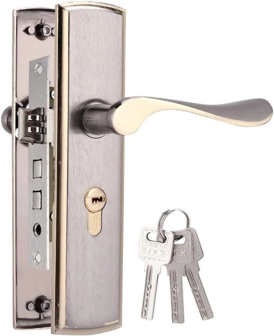 Maniglie di alluminio per porte - serrature per porte interne - sicurezza domestica - camera da letto - soggiorno - cucina - ecc.