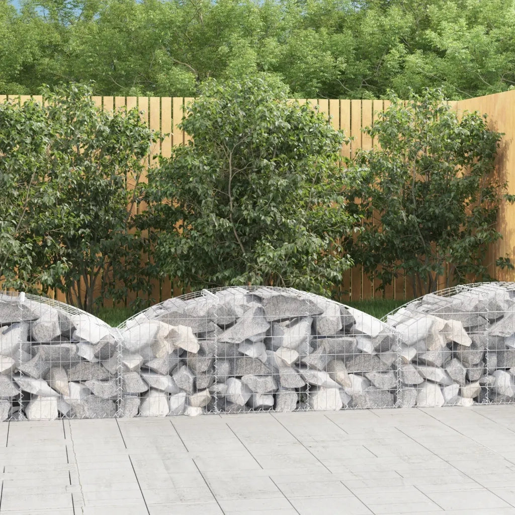 Cesto Gabbione ad Arco 150x50x40/60 cm Ferro Zincato 153452