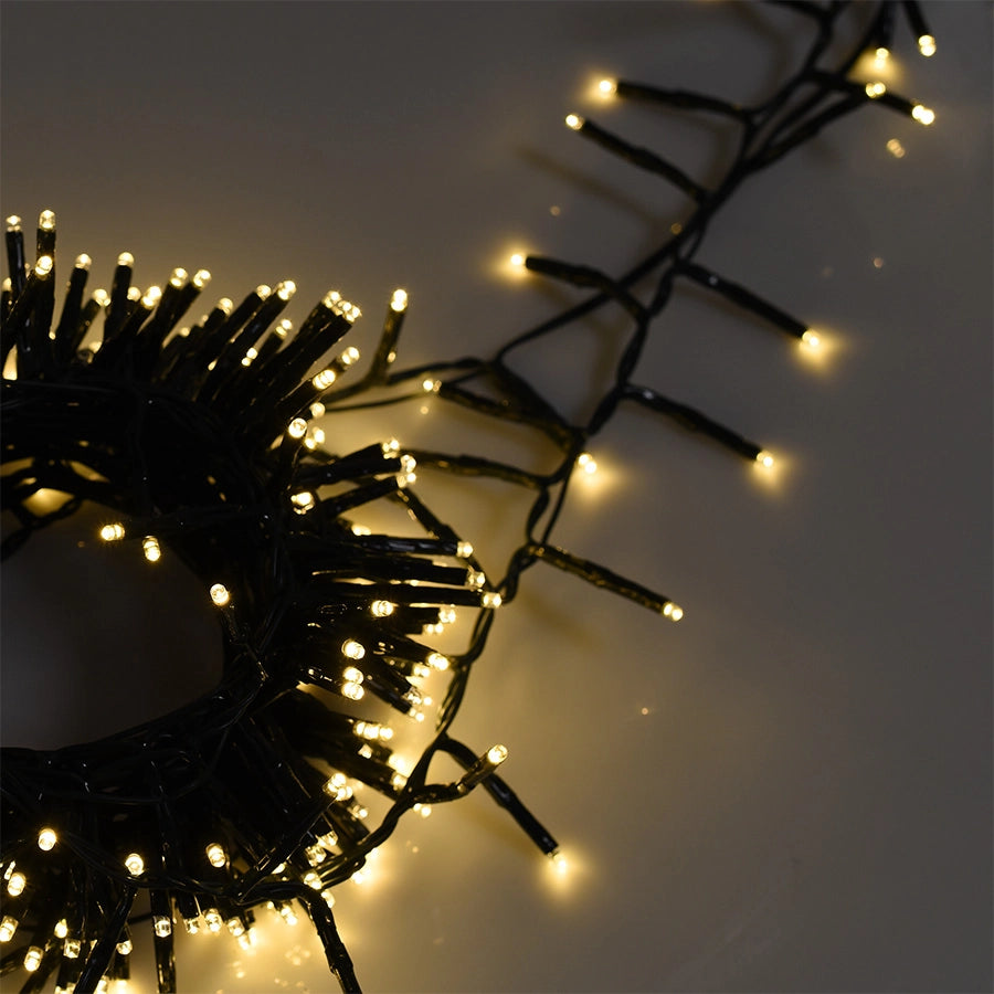 CATENA LUMINOSA MILLEPIEDI 750 LED A LUCE CALDA - IDEALE PER DECORAZIONI NATALIZIE E GIARDINI
