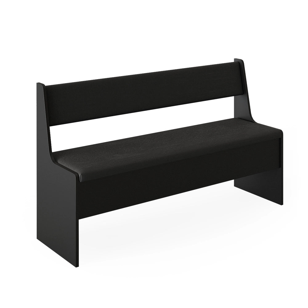 Vicco Panca ad angolo Nero 41.5 x 136.6 cm