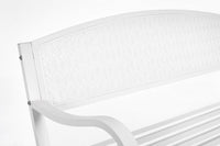 Panca 2 Posti 123x55x84h cm Lizette Bianco