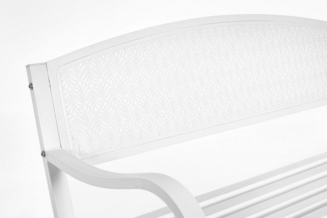 Panca 2 Posti 123x55x84h cm Lizette Bianco